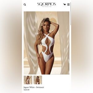 NTW Sqorpios Sexy White Swimsuit